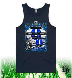 78 FORD XC COBRA 351 - BLUE STORM - MENS SINGLET