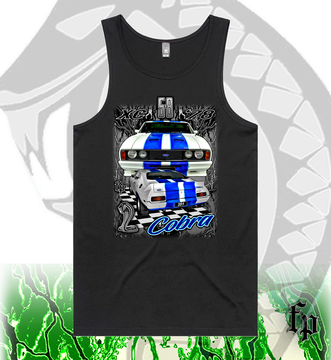 78 FORD XC COBRA 351 - GREY STORM - MENS SINGLET