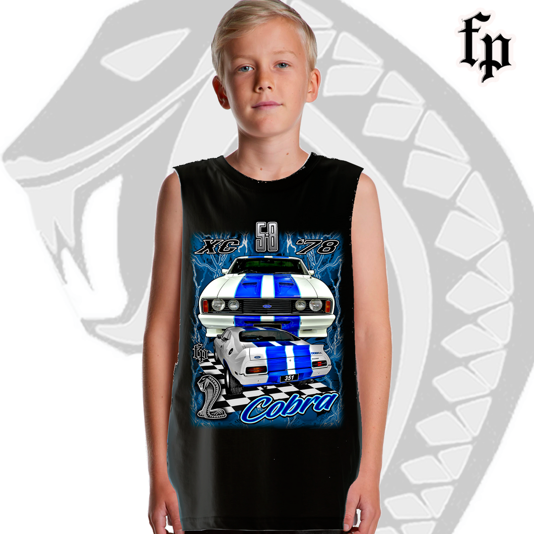 78 FORD XC COBRA 351 - TANK TOP - KIDS