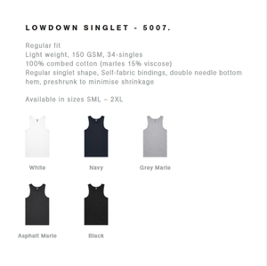 VK BROCK GROUP A SS COMMODORE MENS SINGLET