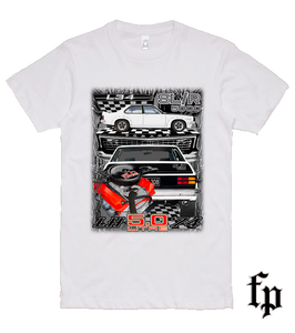 74 LH SL/R 5000 TORANA (WHITE) T-SHIRT