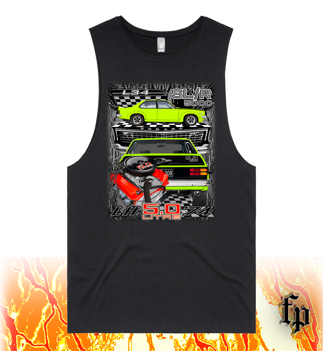 74 LH SL/R 5000 TORANA (BARBADOS) UNISEX TANK TOP