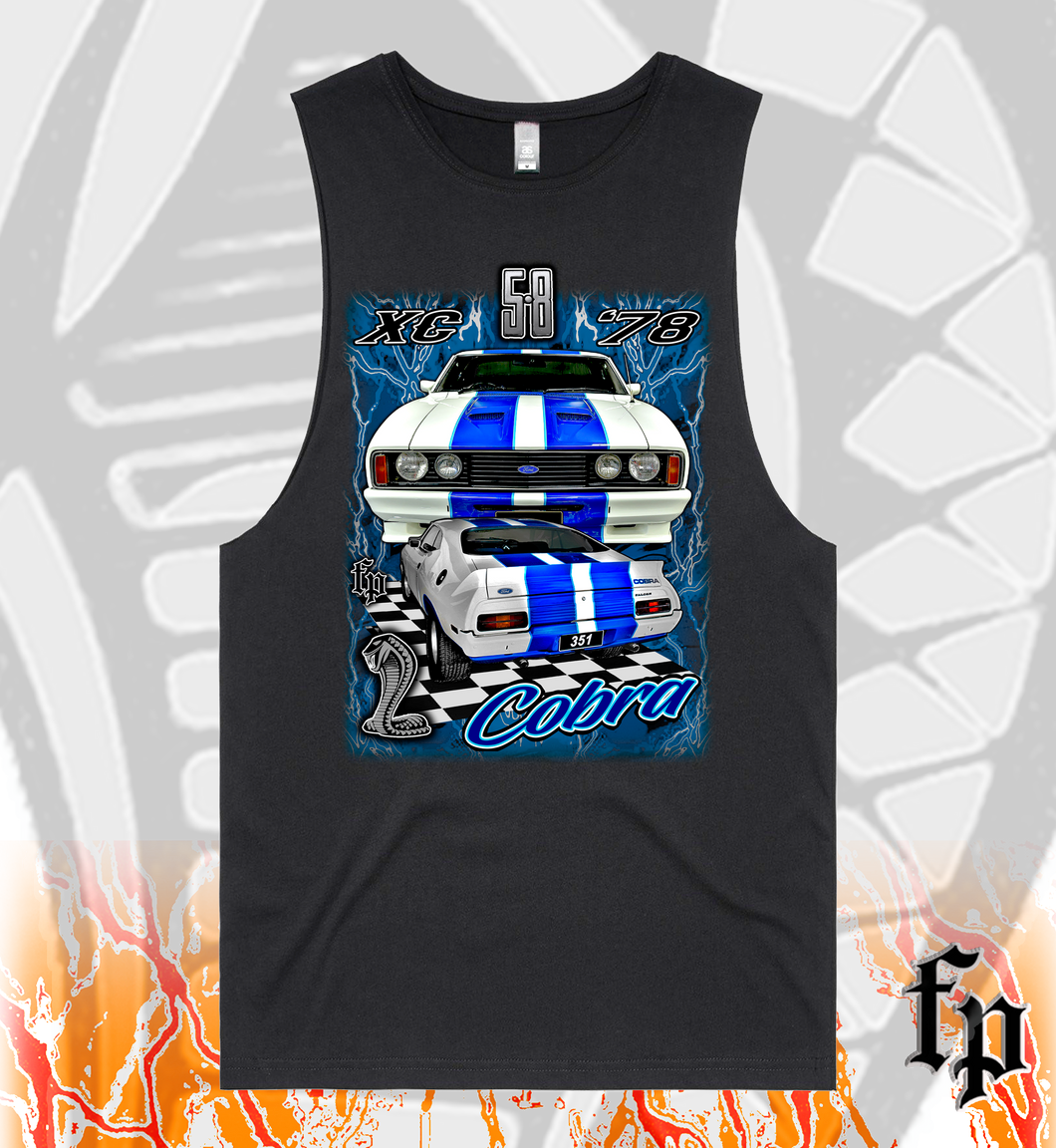 78 FORD XC COBRA 351 - BLUE STORM - UNISEX TANK TOP