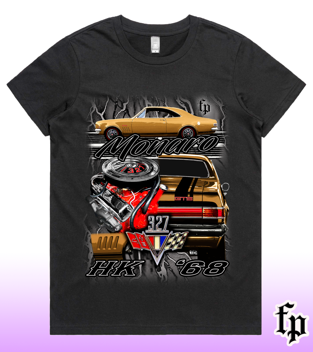 HK MONARO 327 GTS (GOLD) LADIES T-SHIRT