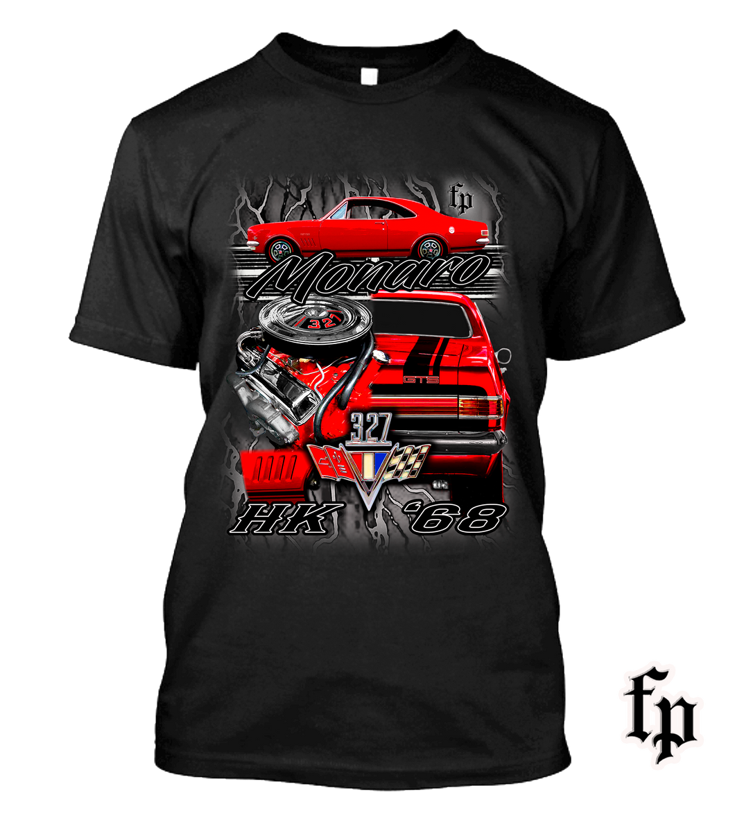 HK MONARO 327 GTS (RED) MENS T-SHIRT