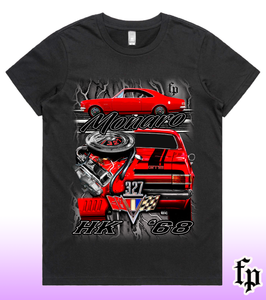 HK MONARO 327 GTS (RED) LADIES T SHIRT