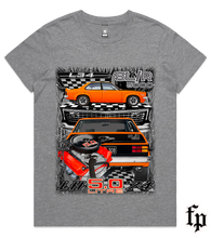 Load image into Gallery viewer, 74 LH TORANA SL/R 5000 (Saffron) T-SHIRT LADIES