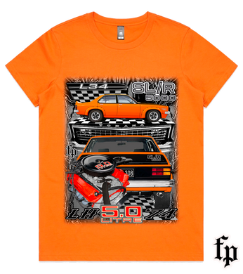 74 LH TORANA SL/R 5000 (Saffron) T-SHIRT LADIES