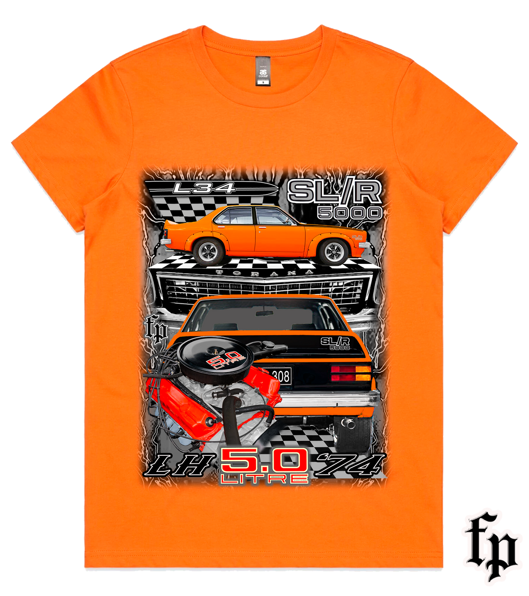 74 LH TORANA SL/R 5000 (Saffron) T-SHIRT LADIES