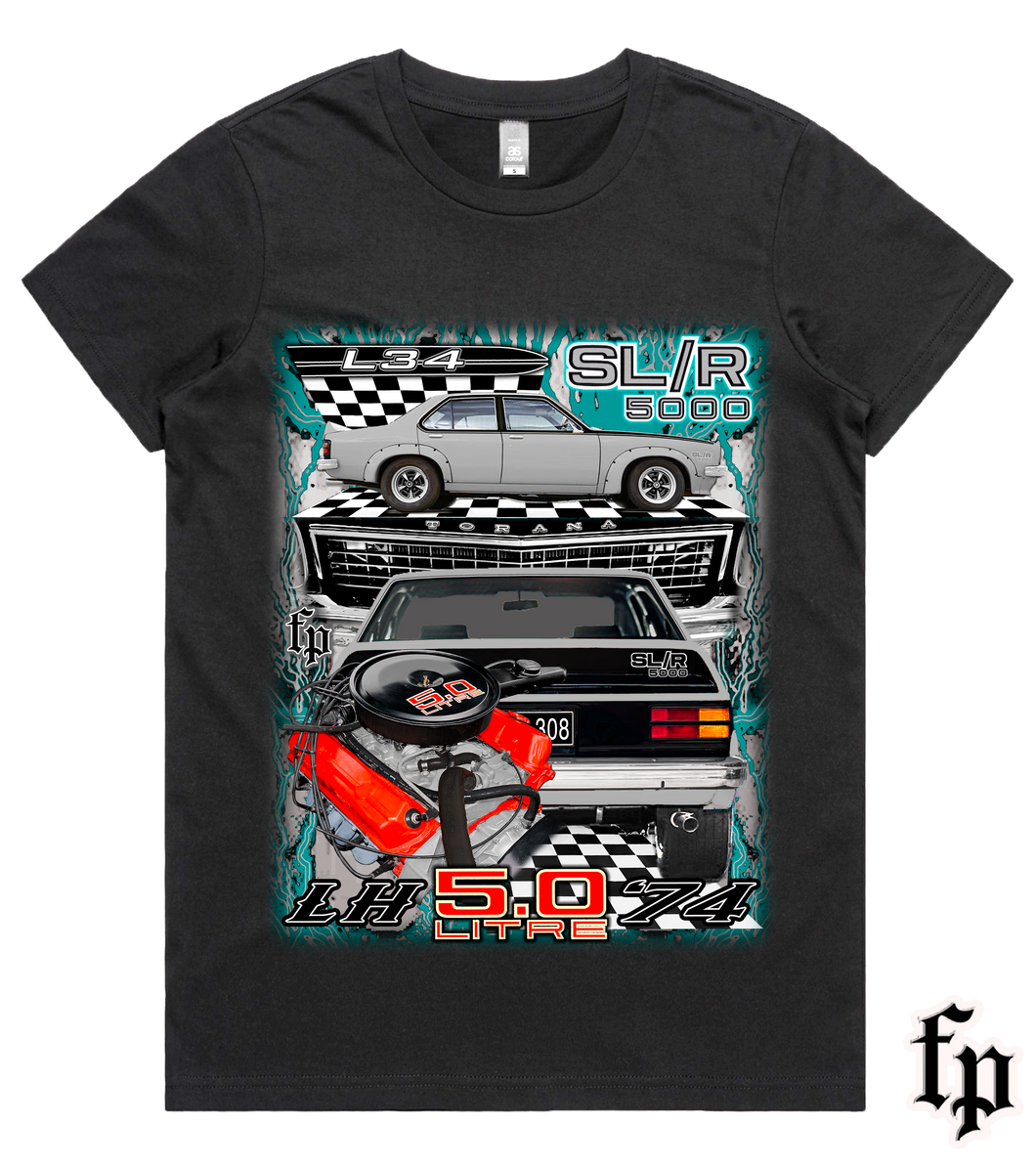 74 LH TORANA SL/R 5000 (SILVER) T-SHIRT LADIES