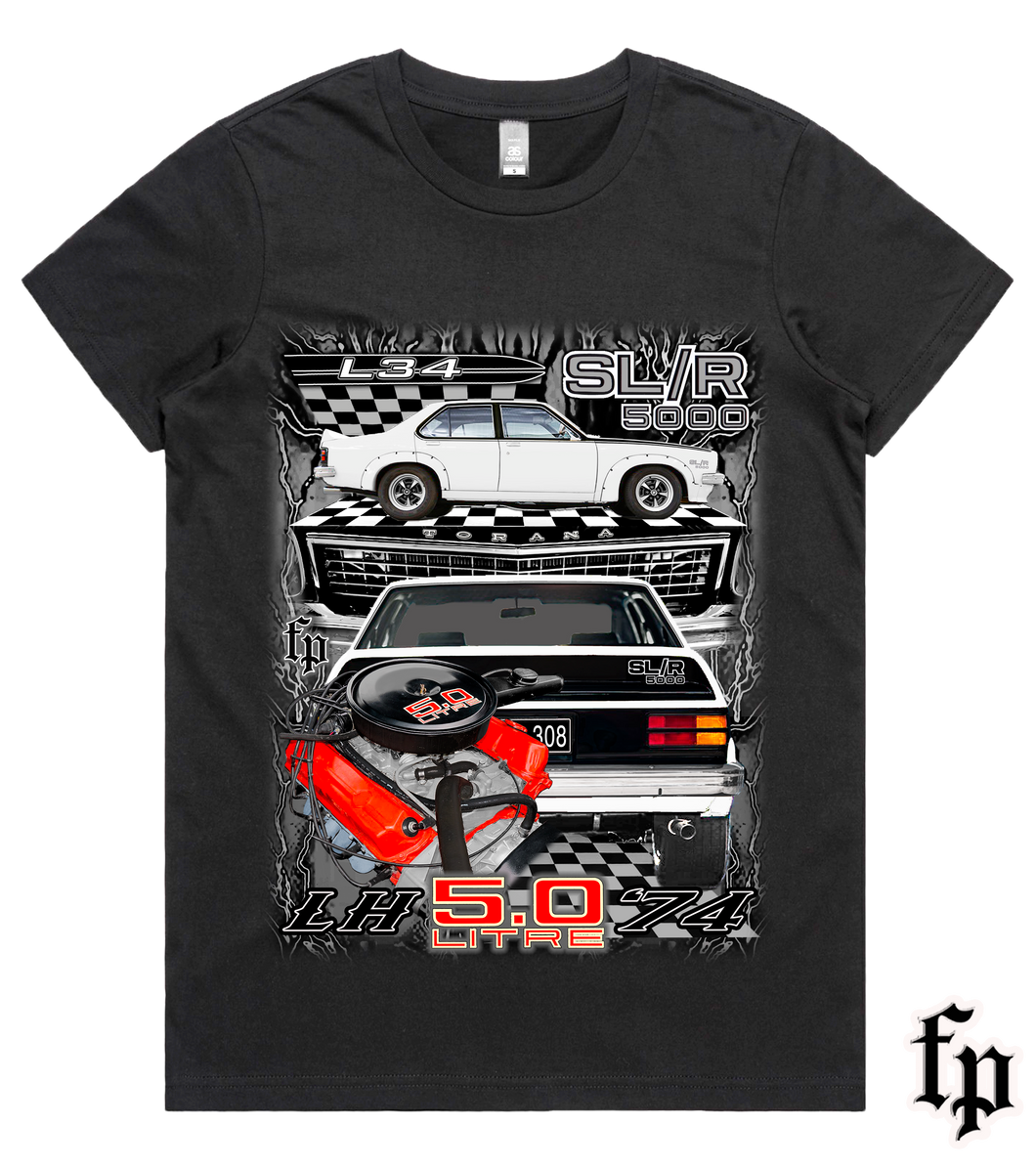 74 LH TORANA SL/R 5000 (White) T-SHIRT LADIES