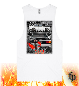 74 LH SL/R 5000 TORANA (WHITE) UNISEX TANK TOP