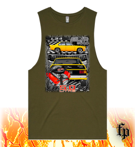 74 LH SL/R 5000 TORANA (YELLOW) UNISEX TANK TOP