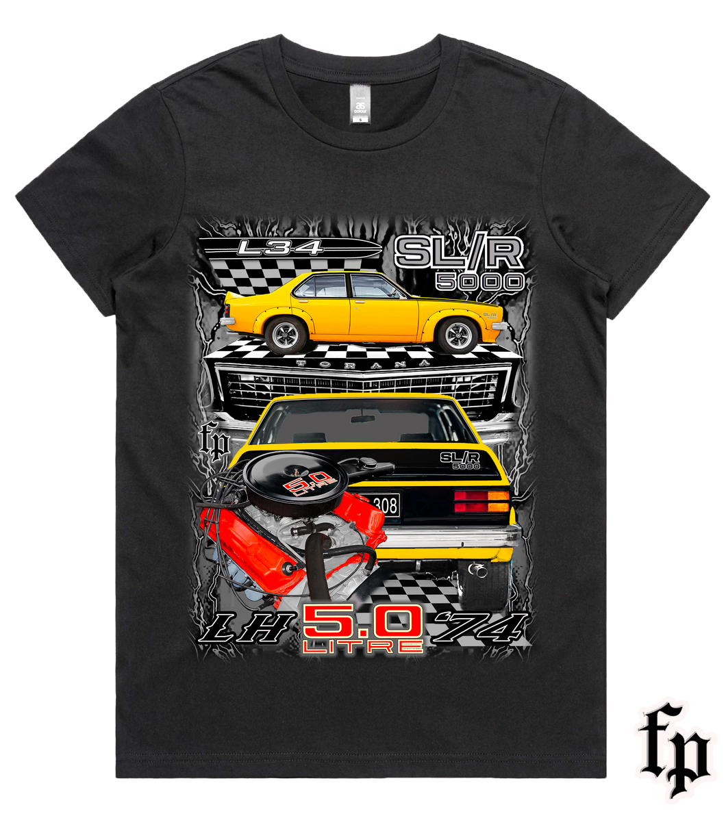 74 LH TORANA SL/R 5000 (Yellow) T-SHIRT LADIES