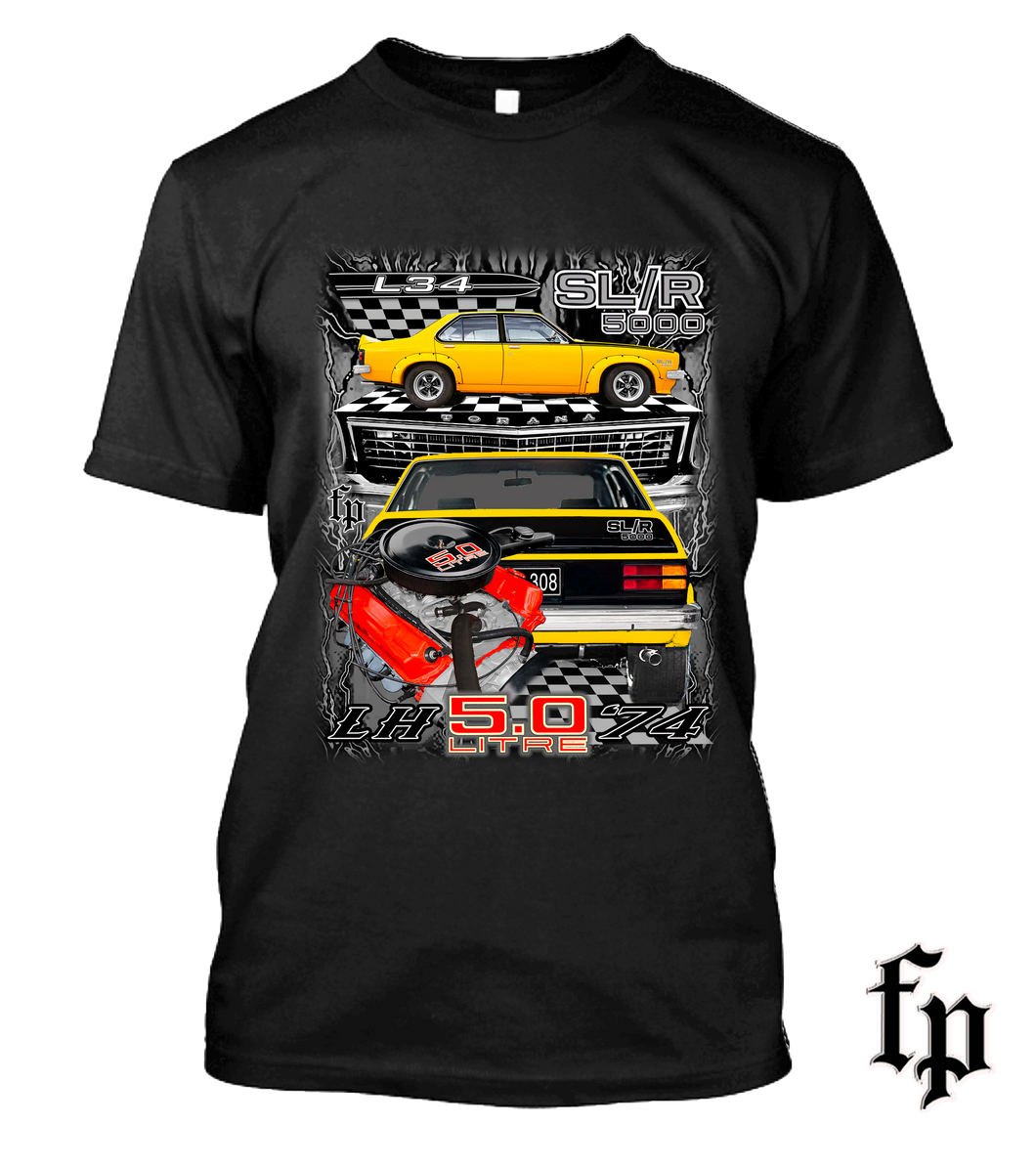 74 LH SL/R 5000 TORANA (YELLOW) T-SHIRT