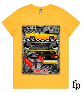 74 LH TORANA SL/R 5000 (Yellow) T-SHIRT LADIES