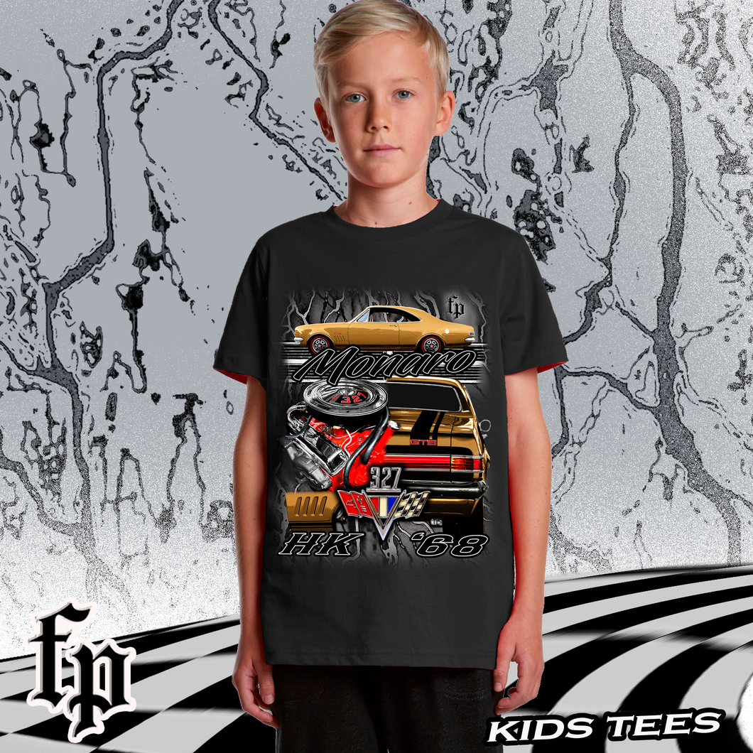 HK MONARO 327 GTS (GOLD) KIDS T-SHIRT