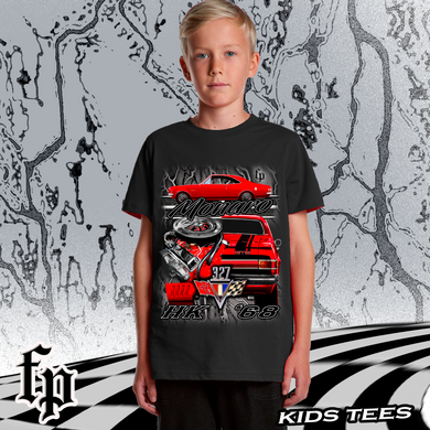 HK MONARO 327 GTS (RED) KIDS T-SHIRT
