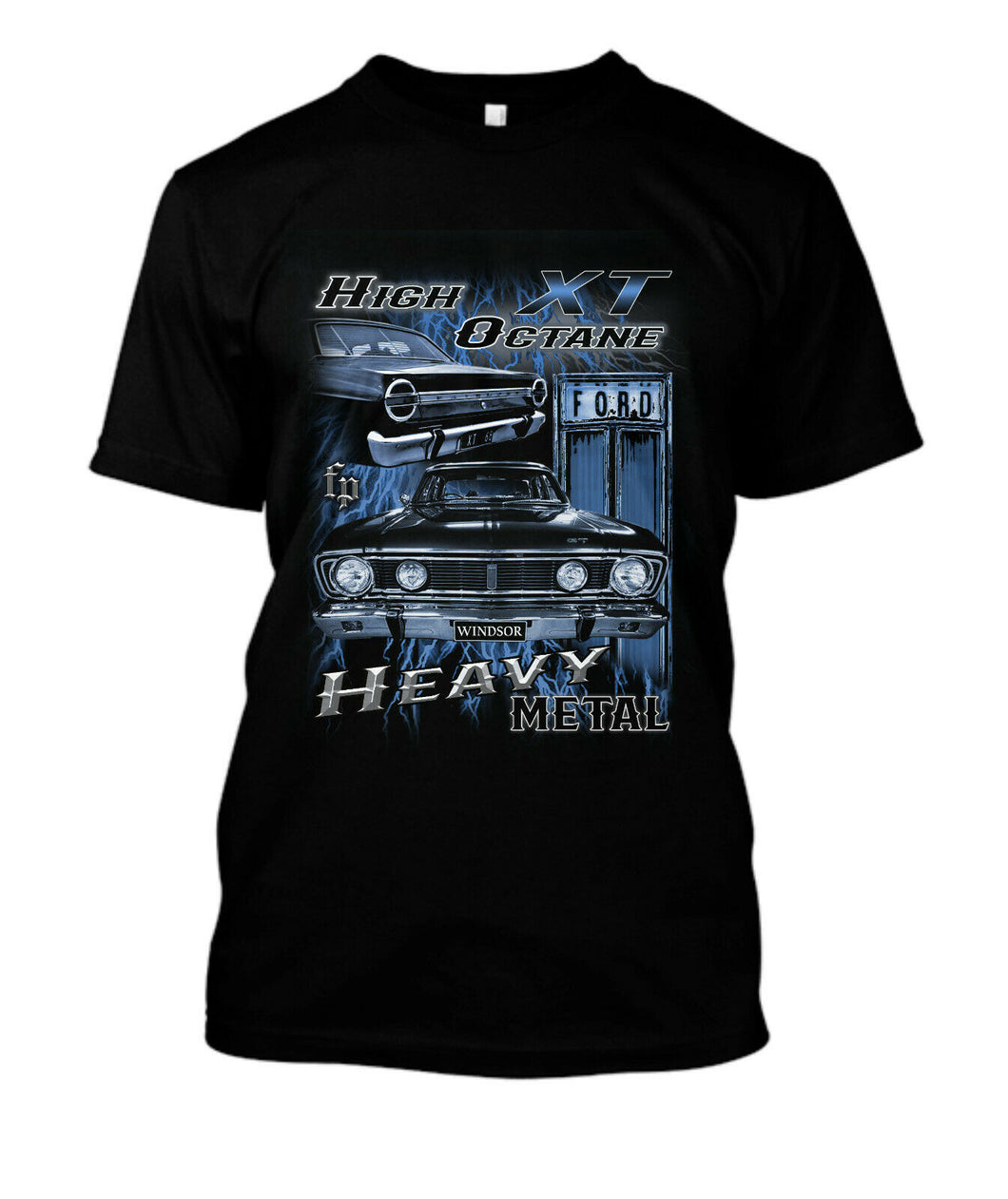 68 FORD FALCON XT (CYAN) T-SHIRT